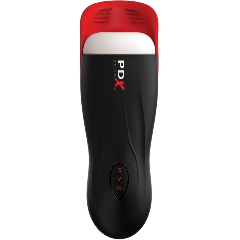 PDX ELITE - MASTURBADOR STROKER FAP-O-MATIC PRO CON BASE PARA TESTÍCULOS