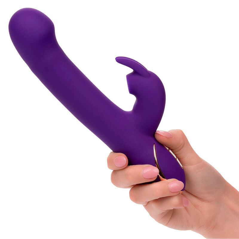 CALEXOTICS - JACK VIBRADOR RABBIT Y ESTIMULADOR 7 NIVELES DE VIBRACIÓN Y ONDAS ESTIMULADORAS AZUL