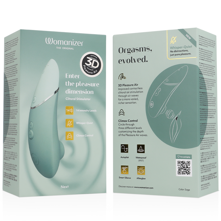 WOMANIZER - NEXT ESTIMULADOR DE CLITORÍS VERDE CLARO