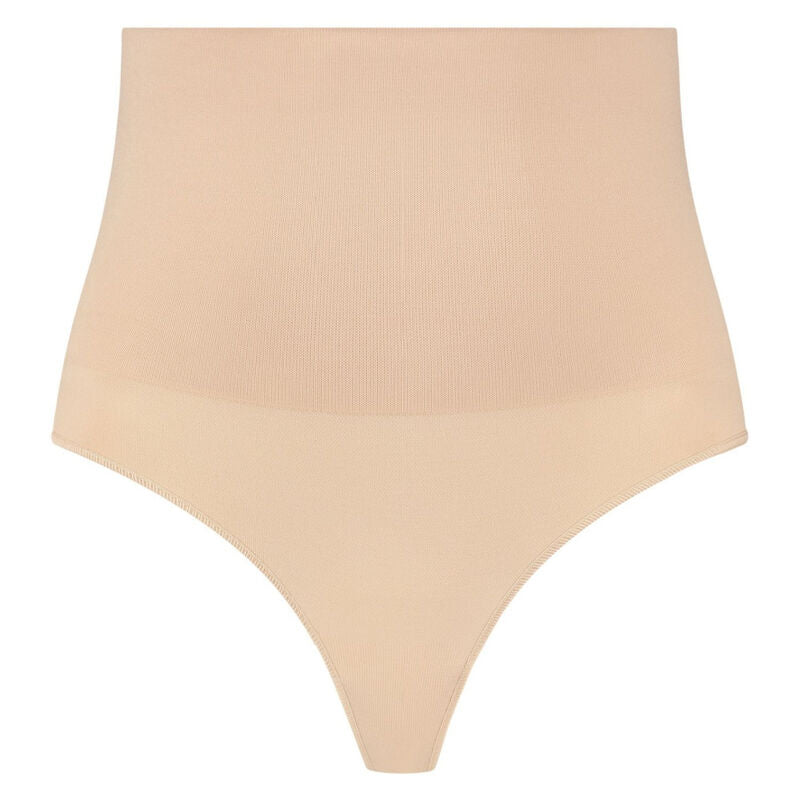 BYE-BRA - FAJA SIN COSTURAS ESTILO TANGA BEIGE TALLA XXL