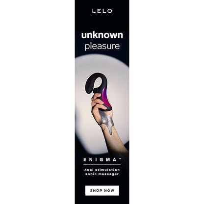 LELO - ENIGMA DOBLE ESTIMULACIÓN SUCCION MASAJEADOR NEGRO