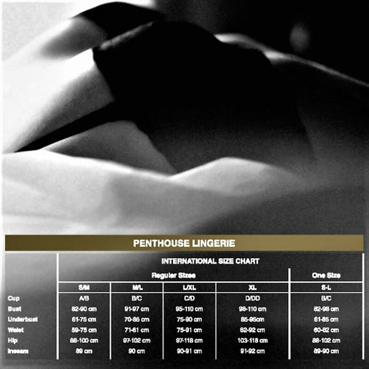 PENTHOUSE - BE MINE TEDDY NEGRO S/M/L
