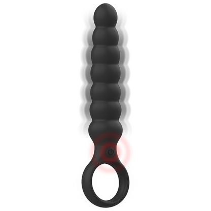 BLACK&SILVER - BOB POTENTE VIBRADOR DILATADOR ANAL SILICONA
