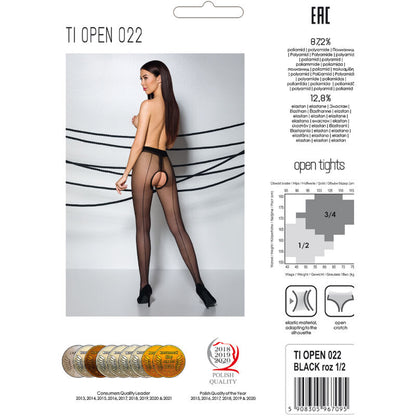 PASSION - TIOPEN 022 MEDIAS NEGRO/ROJO 3/4 20 DEN
