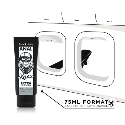 BLACK HOLE - GEL BASE AGUA DILATACIÓN ANAL 70 ML