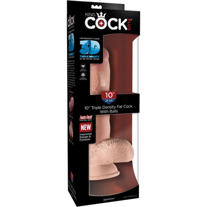 KING COCK - PENE REALÍSTICO CON TESTÍCULOS 19.4 CM NATURAL