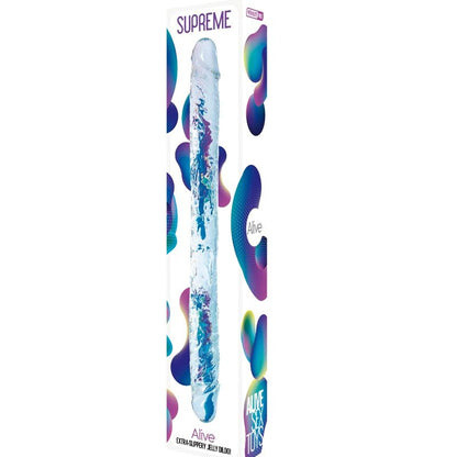 ALIVE - SUPREME PENE REALÍSTICO DOBLE TRANSPARENTE 38.5 CM