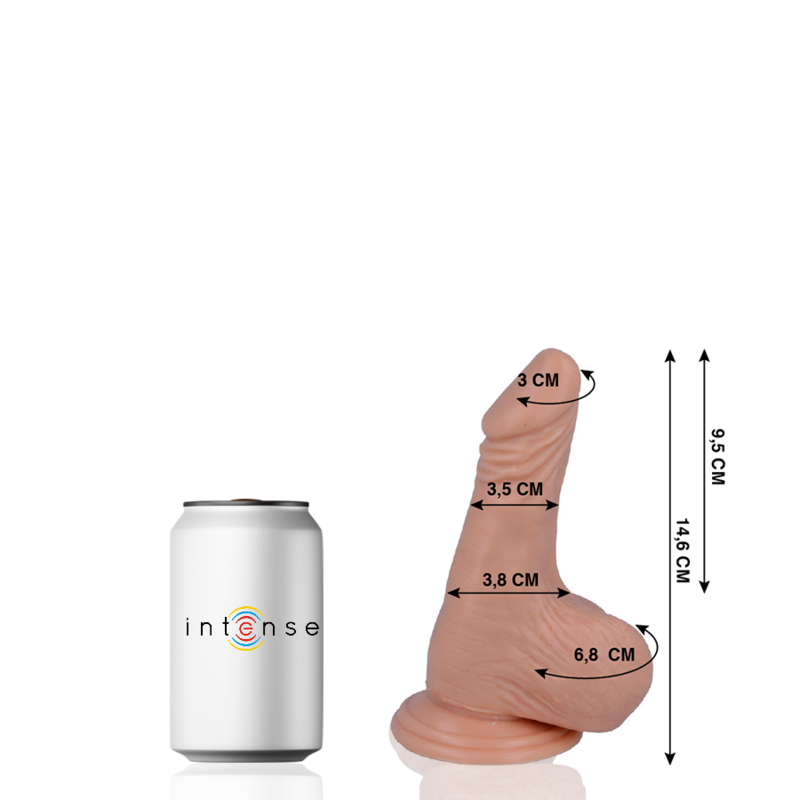 MR INTENSE - 1 PENE REALÍSTICO 14.6 CM -O- 3.5 CM