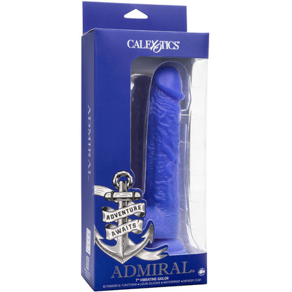 CALEXOTICS - ADMIRAL SAILOR DILDO REALÍSTICO VIBRADOR AZUL