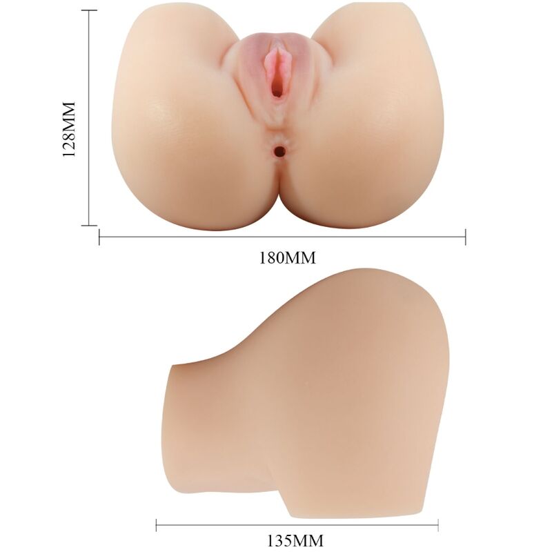 CRAZY BULL - VAGINA Y ANO REALÍSTICOS VIBRADOR MILA