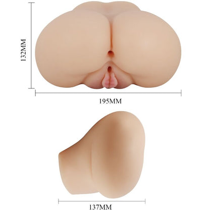 CRAZY BULL - VAGINA Y ANO REALÍSTICOS VIBRADOR LUNA