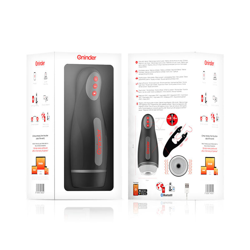 ONINDER - SEOUL MASTURBADOR MASCULINO DE COMPRESION Y VIBRACIÓN - APP GRATUITA