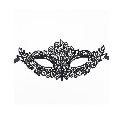 QUEEN LINGERIE - ANTIFAZ DE ENCAJE NEGRO MODELO 1