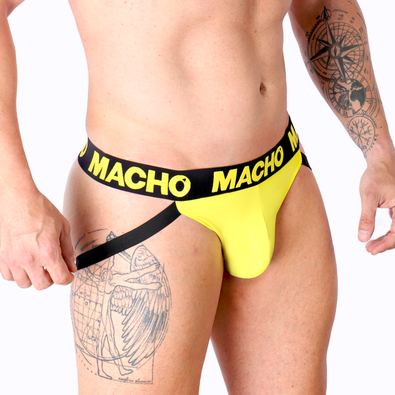 MACHO - MX25A JOCK AMARILLO LYCRA XL
