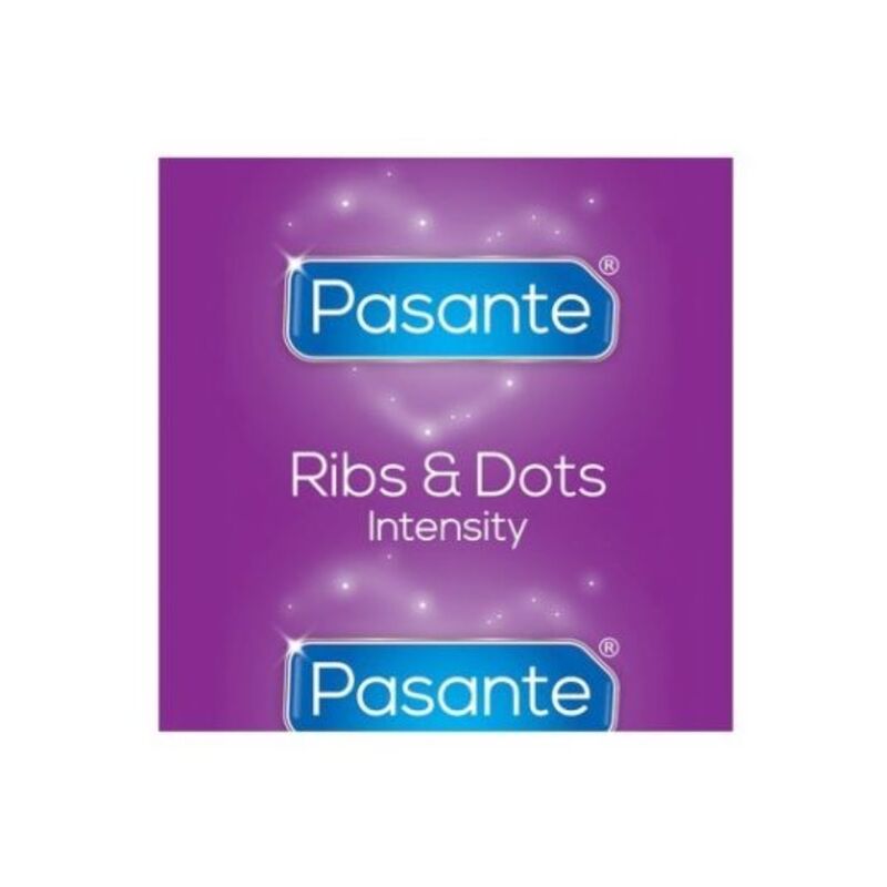 PASANTE - RIBS & DOTS PRESERVATIVOS INTENSITY 144 UNIDADES