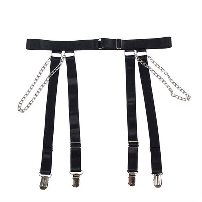 SUBBLIME - 954260 BODY CON CADENAS + LIGUEROS NEGRO S/M