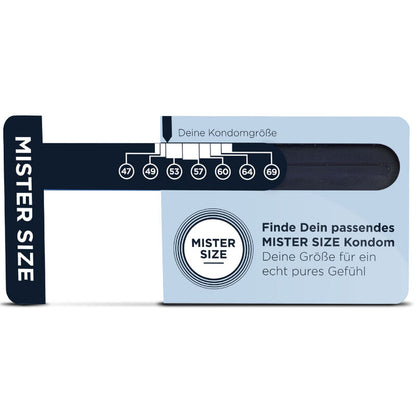 MISTER SIZE - MEDIDOR TAMAÑO PRESERVATIVO IDEAL (ALEMÁN)
