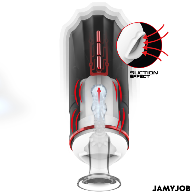 JAMYJOB - MEGABITE MASTURBADOR BOCA AUTOMÁTICO 5 MODOS SUCCIONADOR Y VIBRACIÓN