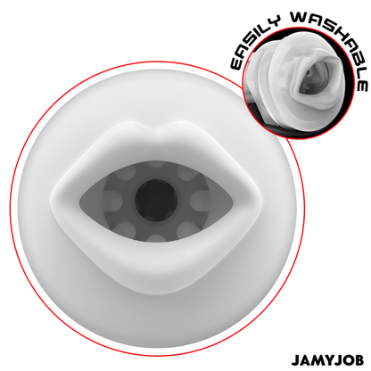 JAMYJOB - MEGABITE MASTURBADOR BOCA AUTOMÁTICO 5 MODOS SUCCIONADOR Y VIBRACIÓN
