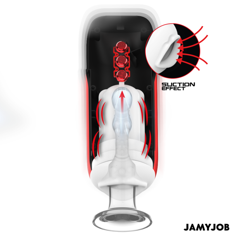 JAMYJOB - BLAZE MASTURBADOR BOCA AUTOMÁTICO 5 MODOS SUCCIONADOR Y VIBRACIÓN