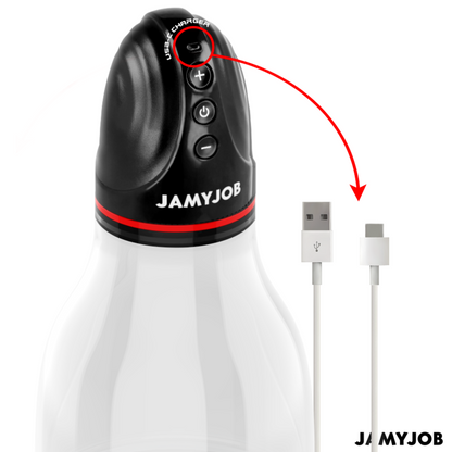 JAMYJOB - XPAND LITE BOMBA AUTOMTICA DE TESTÍCULOS 3 NIVELES DE ONDAS ESTIMULADORAS GRIS