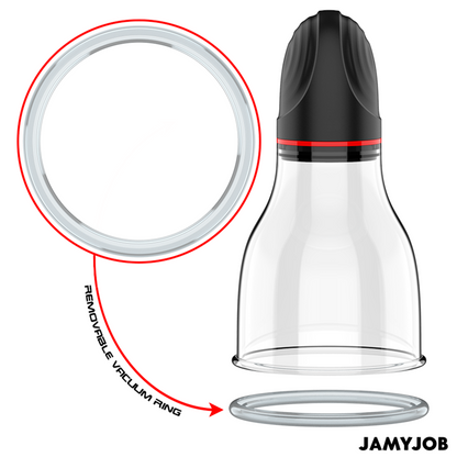 JAMYJOB - XPAND LITE BOMBA AUTOMTICA DE TESTÍCULOS 3 NIVELES DE SUCCIONADOR GRIS