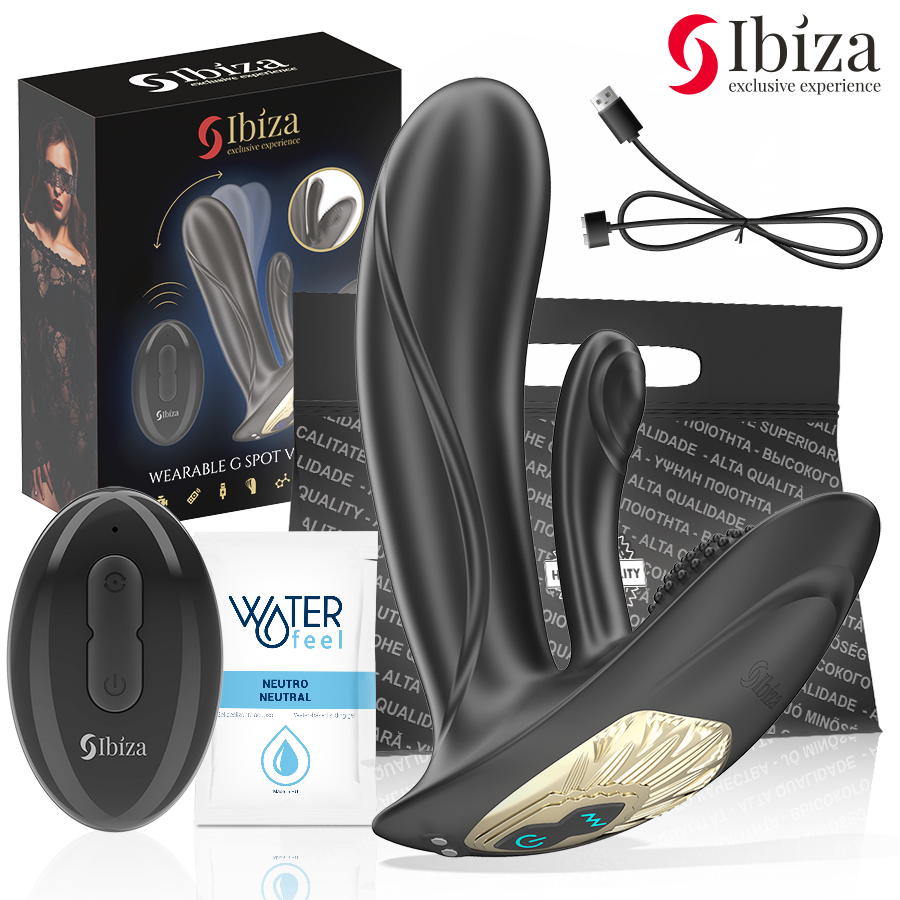 IBIZA - VIBRADOR WEARABLE CON ESTIMULACIÓN PUNTO-G Y CLÍTORIS CON CONTROL REMOTO