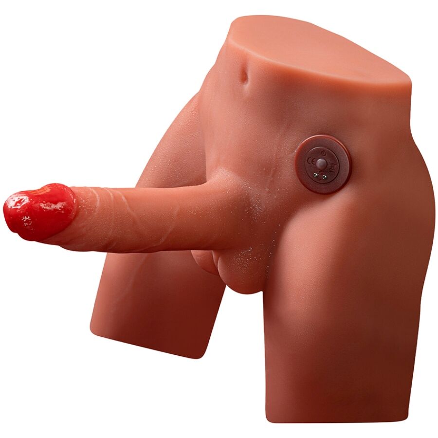 XISE - JASON MASTURBADOR DILDO REALÍSTICO CON THRUSTING Y VIBRACIÓN 17 CM