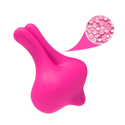 ARMONY - PINZAS PARA PEZONES MAGNÉTICA CON VIBRACIÓN FORMA CONEJO ROSA