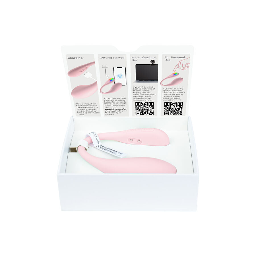 KIIROO - SPOT KISS ME VIBRADOR FORMA U ROSA
