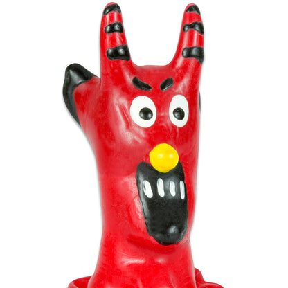 CONDOMERIE - PRESERVATIVO DECORATIVO PINTADO A MANO DIABLO ROJO