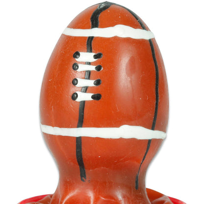 CONDOMERIE - PRESERVATIVO DECORATIVO PINTADO A MANO PELOTA DE RUGBY