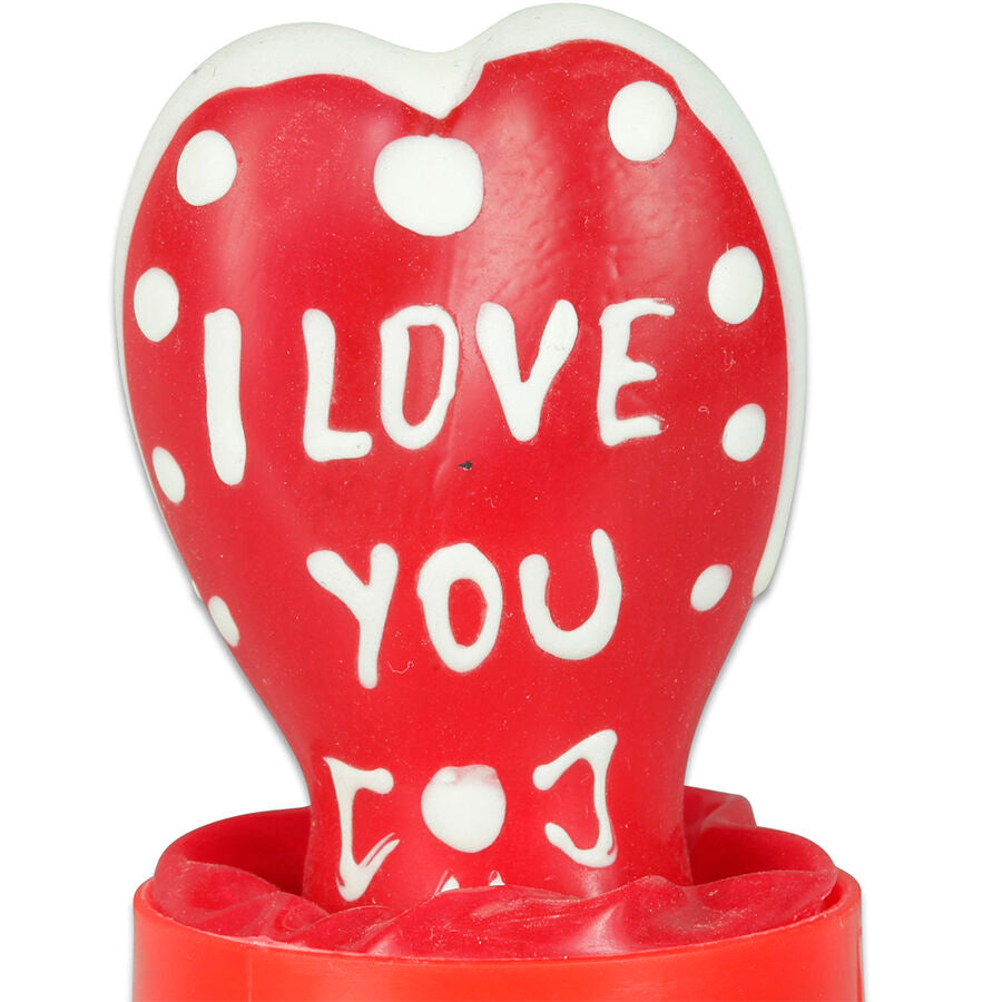 CONDOMERIE - PRESERVATIVO DECORATIVO PINTADO A MANO CORAZÓN - TE AMO MODELO 2