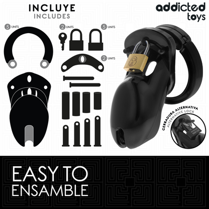 ADDICTED TOYS LOCKED - FORBIDDEN VAULT JAULA PARA PENE 10 CM
