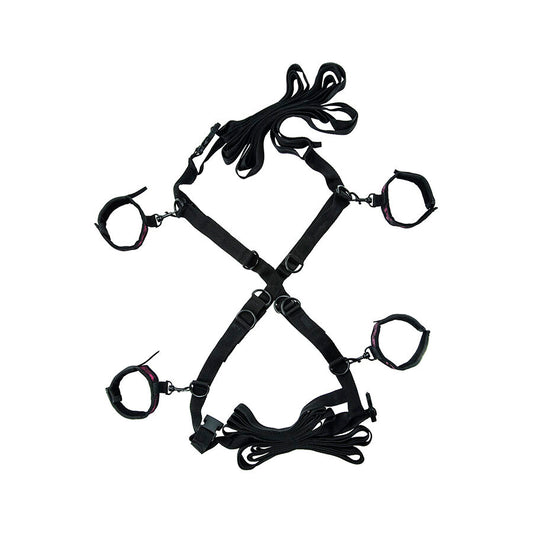 CALEXOTICS - SCANDAL SET DE ATADURAS CRUZADAS CAMA