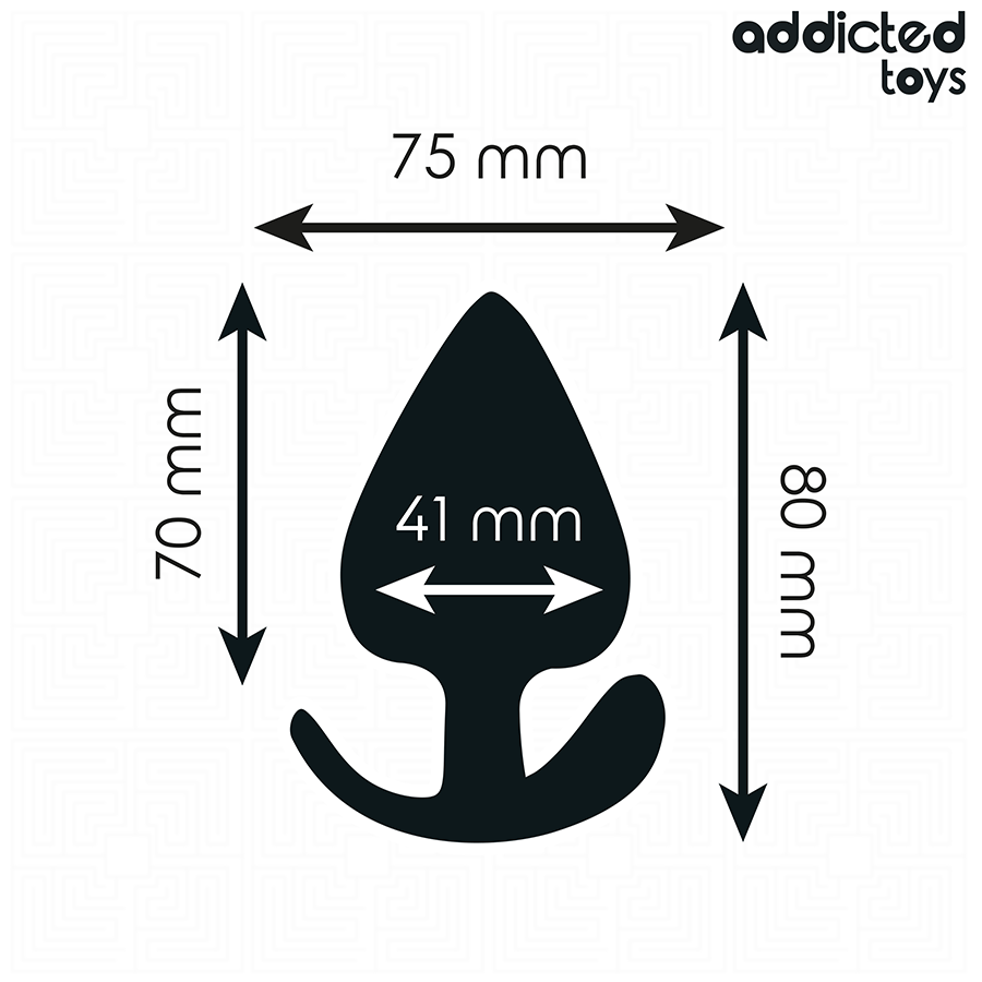 ADDICTED TOYS - PLUG ANAL SILICONA TALLA L 8 CM