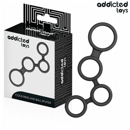 ADDICTED TOYS - ANILLO PARA EL PENE CON DIVISORES PARA TESTÍCULOS