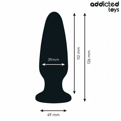 ADDICTED TOYS - PLUG ANAL CON JOYA SILICONA TALLA L 12,6 CM