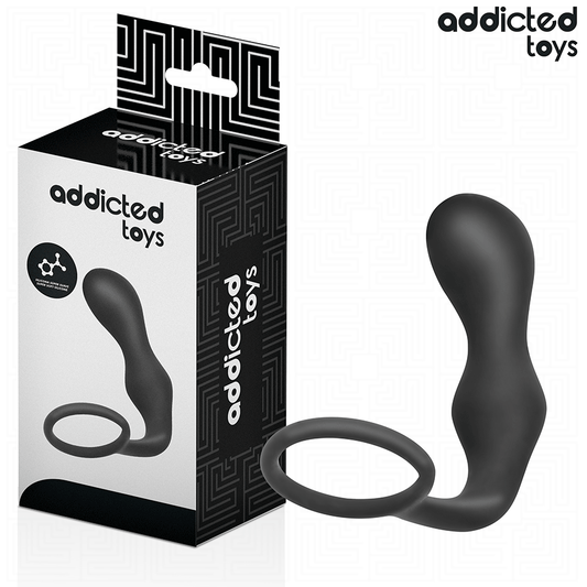 ADDICTED TOYS - PLUG ANAL CON ANILLO SILICONA MODELO 3