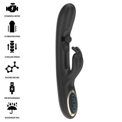 IBIZA - POTENTE VIBRADOR RABBIT CON PERLA ROLLING MASAJEADORA