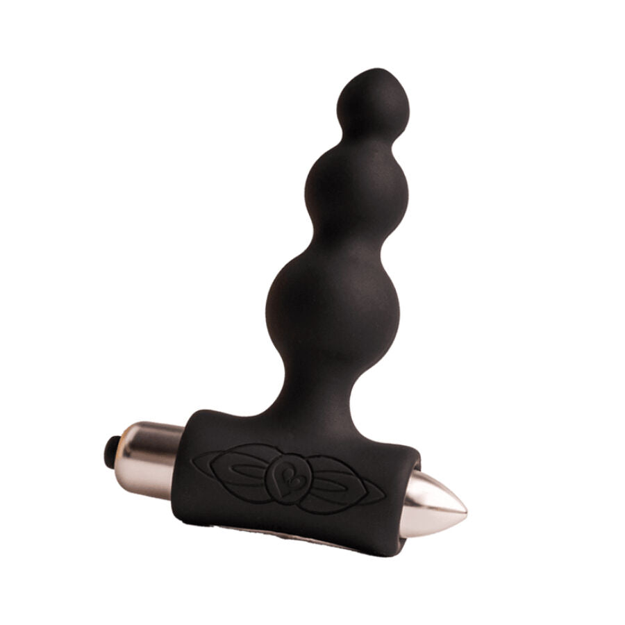 ROCKS- OFF - PETITE SENSATIONS BUBBLES PLUG ANAL VIBRADOR NEGRO