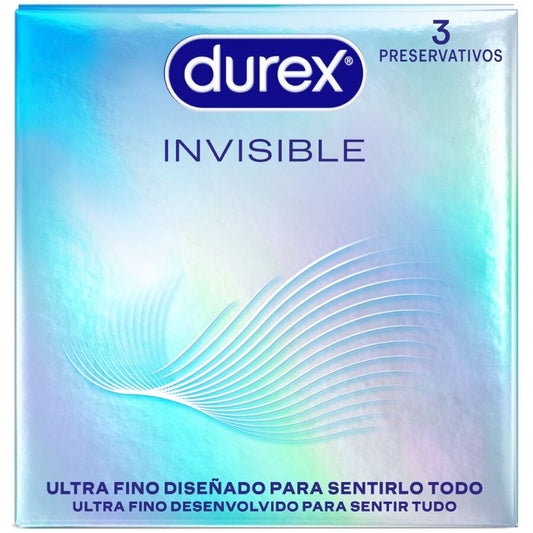DUREX - PRESERVATIVOS INVISIBLE ULTRA FINO 3 UNIDADES