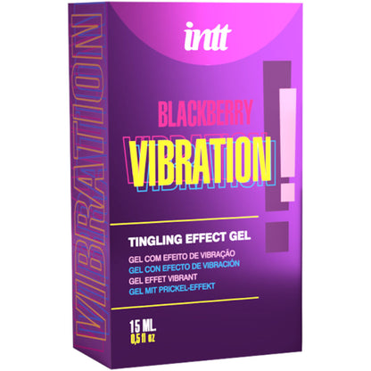 INTT RELEASES - GEL VIBRADOR LÍQUIDO SABOR MORA 15 ML