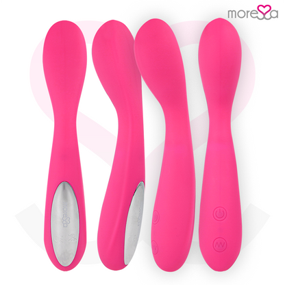 MORESSA - DRUSO MASAJEADOR DUO PUNTO G Y SUERO PELVICO PREMIUM SILICONE RECARGABLE