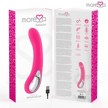 MORESSA - NELSON MASAJEADOR PUNTO G PREMIUM SILICONE RECARGABLE