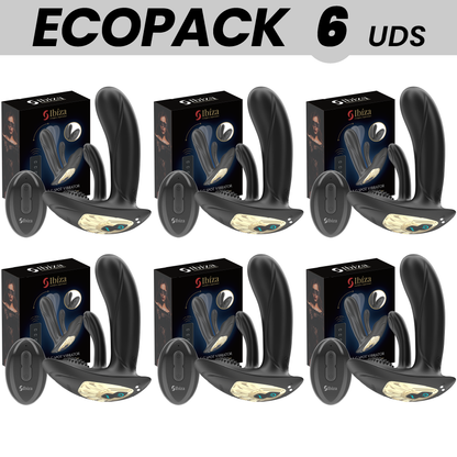 ECOPACKS 6 UDS - IBIZA VIBRADOR WEARABLE CON ESTIMULACIÓN PUNTO-G Y CLÍTORIS CON CONTROL REMOTO
