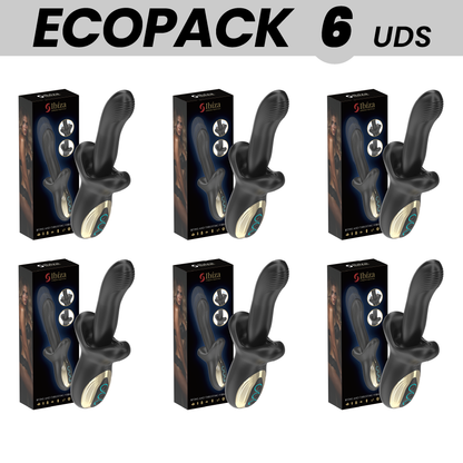 ECOPACKS 6 UDS - IBIZA POTENTE VIBRADOR EFECTO THRUSTING Y BITING