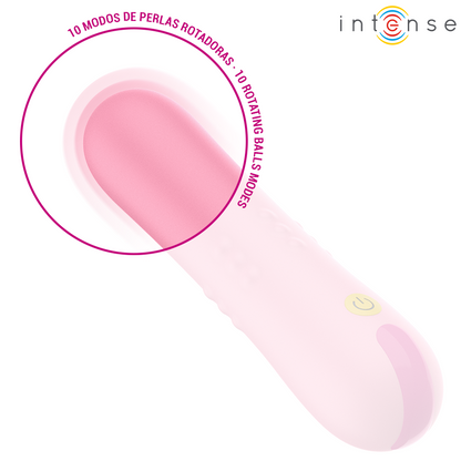 INTENSE - BARBARA VIBRADOR CON PERLAS GIRATORIAS