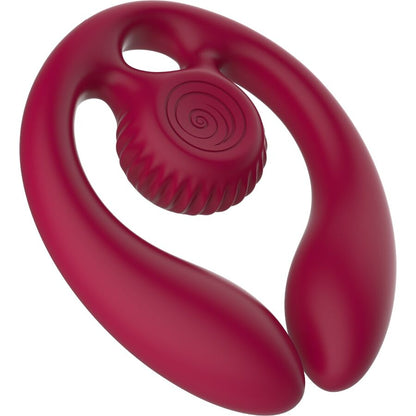 SNAIL VIBE - GIZI DÚO ESTIMULADOR DE PAREJAS CONTROL REMOTO BURDEOS