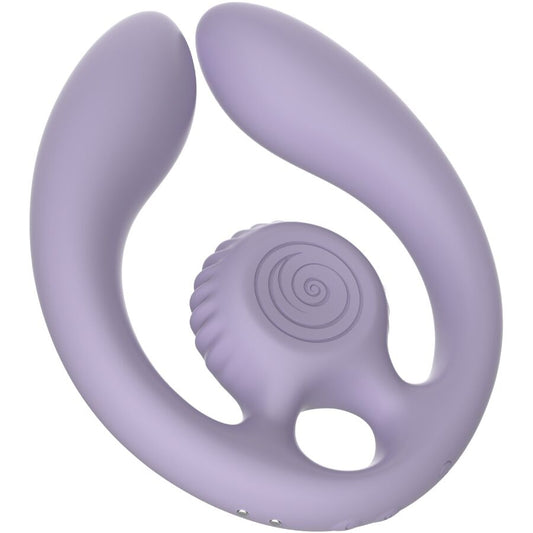 SNAIL VIBE - GIZI DÚO ESTIMULADOR DE PAREJAS CONTROL REMOTO LILA